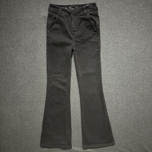 We the Free People Black Denim High Rise Black Bootcut Flare Jeans Size 26‎